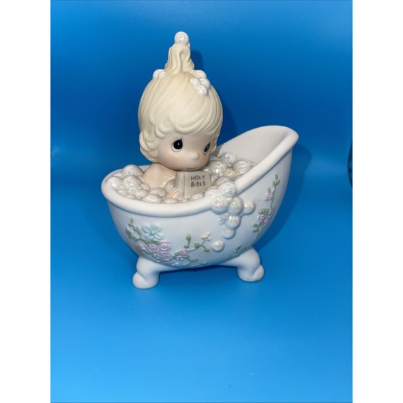 Precious Moments 1985 He Cleansed My Soul‎ Bathtub Bubble Bath 100277 Enesco